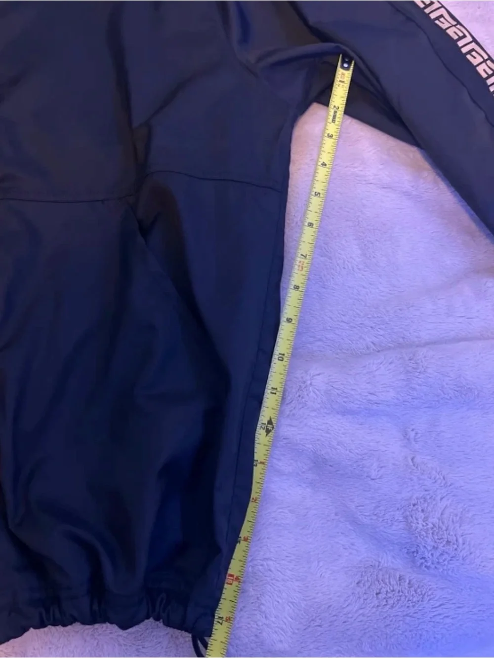 Nike Black Windbreaker Jacket with Gold Sleeve Tape